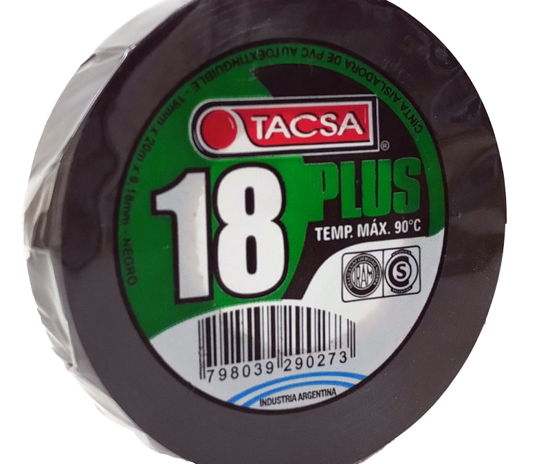 SELF-EXTINGUISHING PVC INSULATION TAPE 18 PLUS