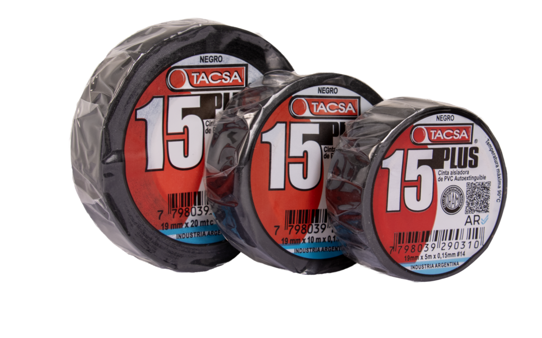 CINTA AISLADORA DE PVC 15 PLUS